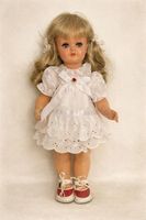 Vintage‑Puppe von Wernicke‑Nicaput, ca. 36 cm,